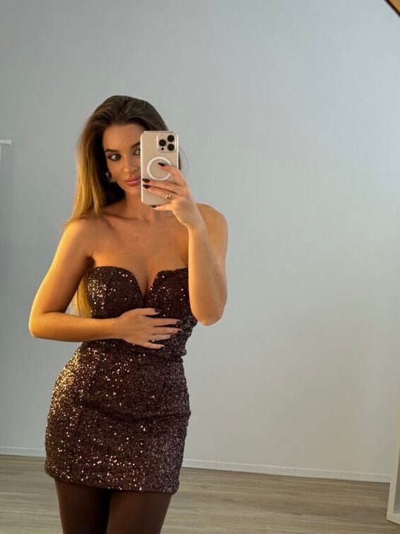 Abito Heart Brown - abito donna - DivaModaMilano