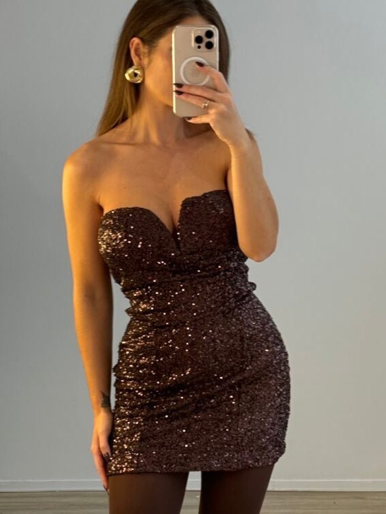 Abito Heart Brown - abito donna - DivaModaMilano