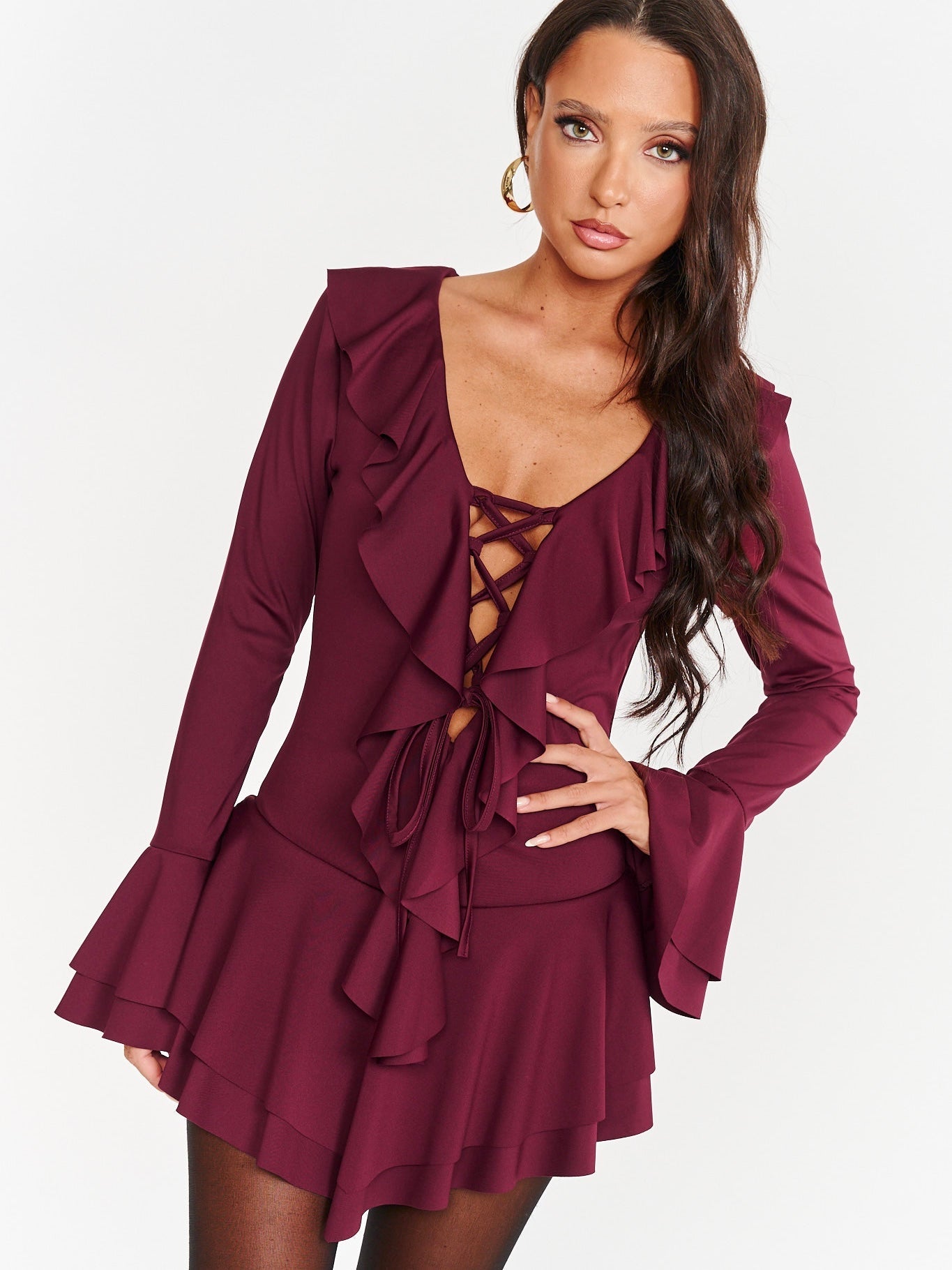 Abito Lara Wine - abito donna - DivaModaMilano