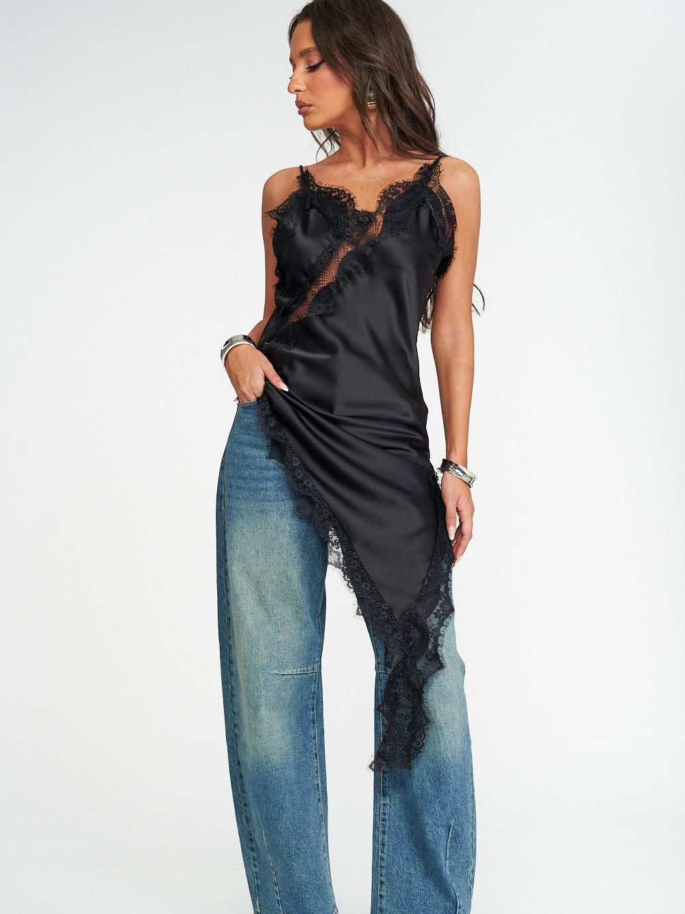 Abito Pizzo S. Black - abito donna - DivaModaMilano