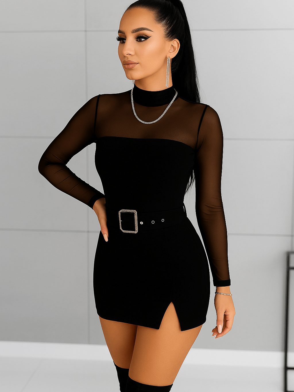 Abito Siri Black - abito donna - DivaModaMilano