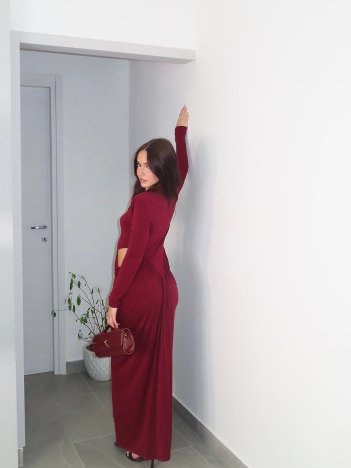 Abito Stefy L Wine - abito donna - DivaModaMilano