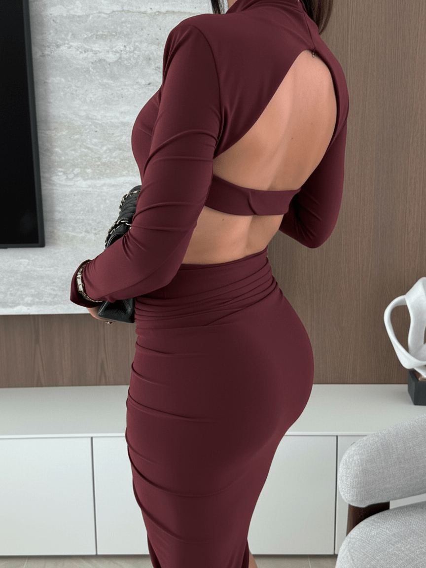 Abito Stefy Wine - abito donna - DivaModaMilano