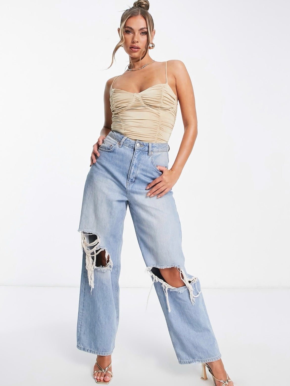 Body Parisian Beige - body donna - DivaModaMilano