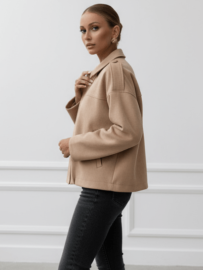 Bomber Maya Beige - cappotto donna - DivaModaMilano