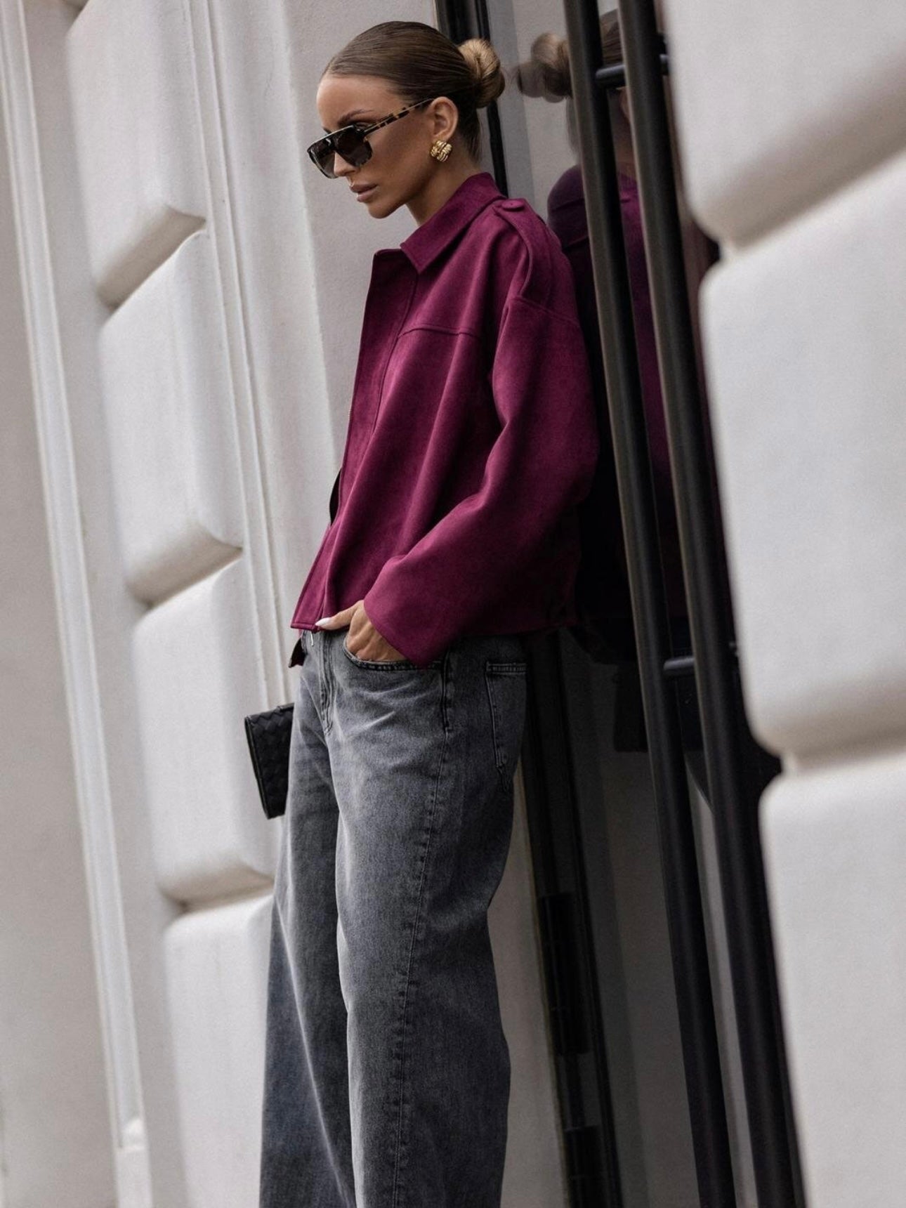 Bomber Maya Wine - cappotto donna - DivaModaMilano