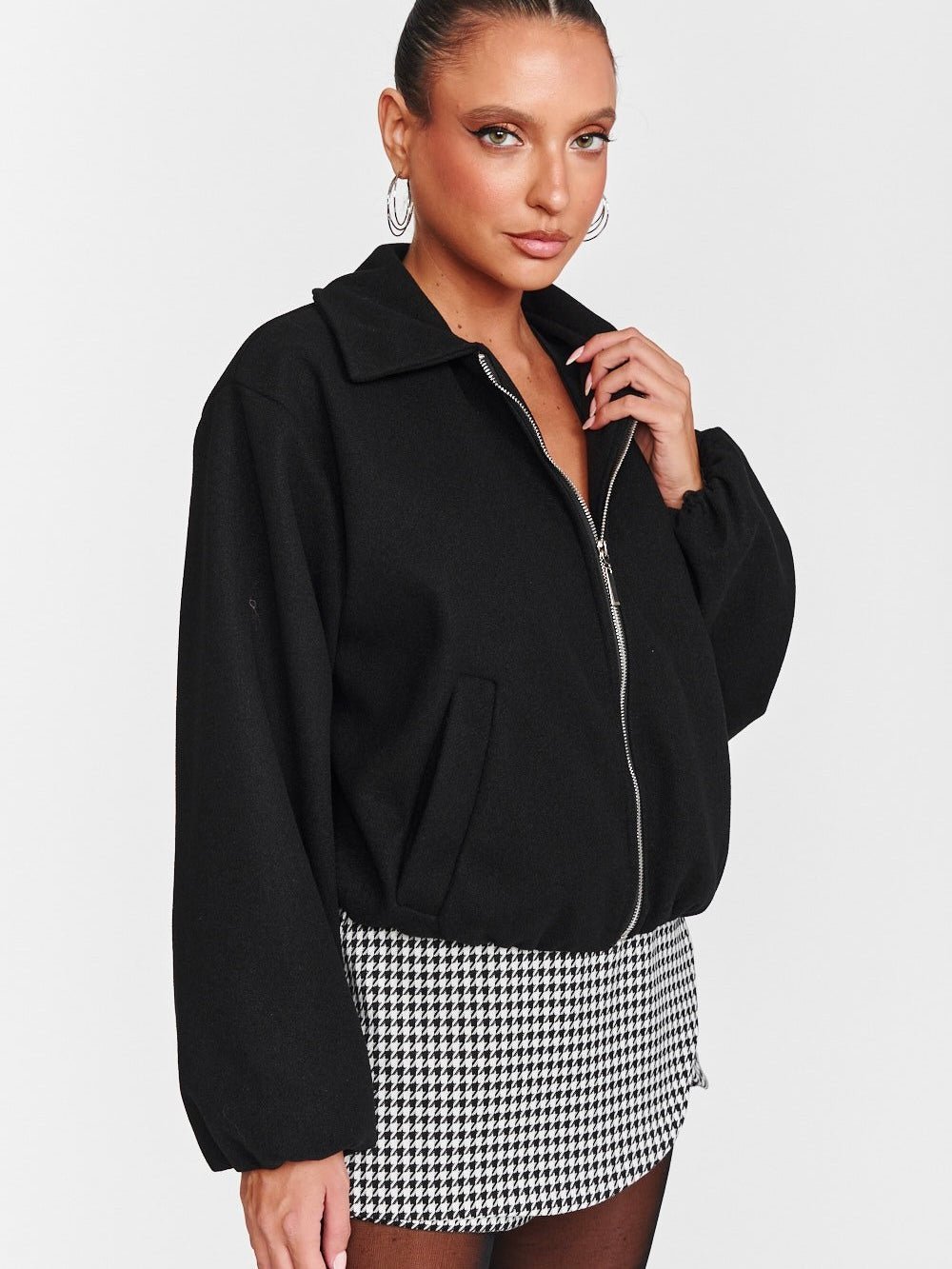 Bomber Sally Black - cappotto donna - DivaModaMilano