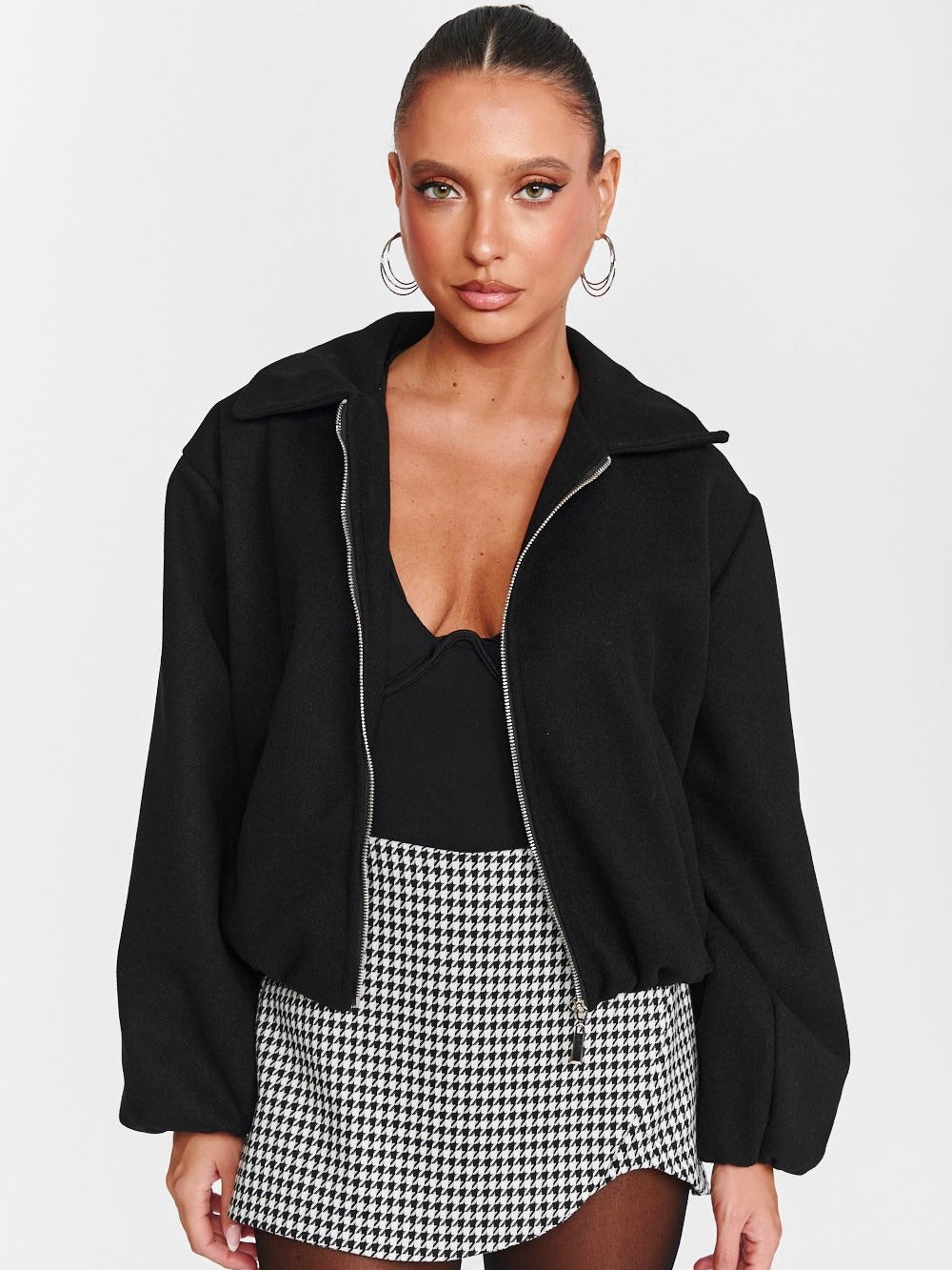 Bomber Sally Black - cappotto donna - DivaModaMilano