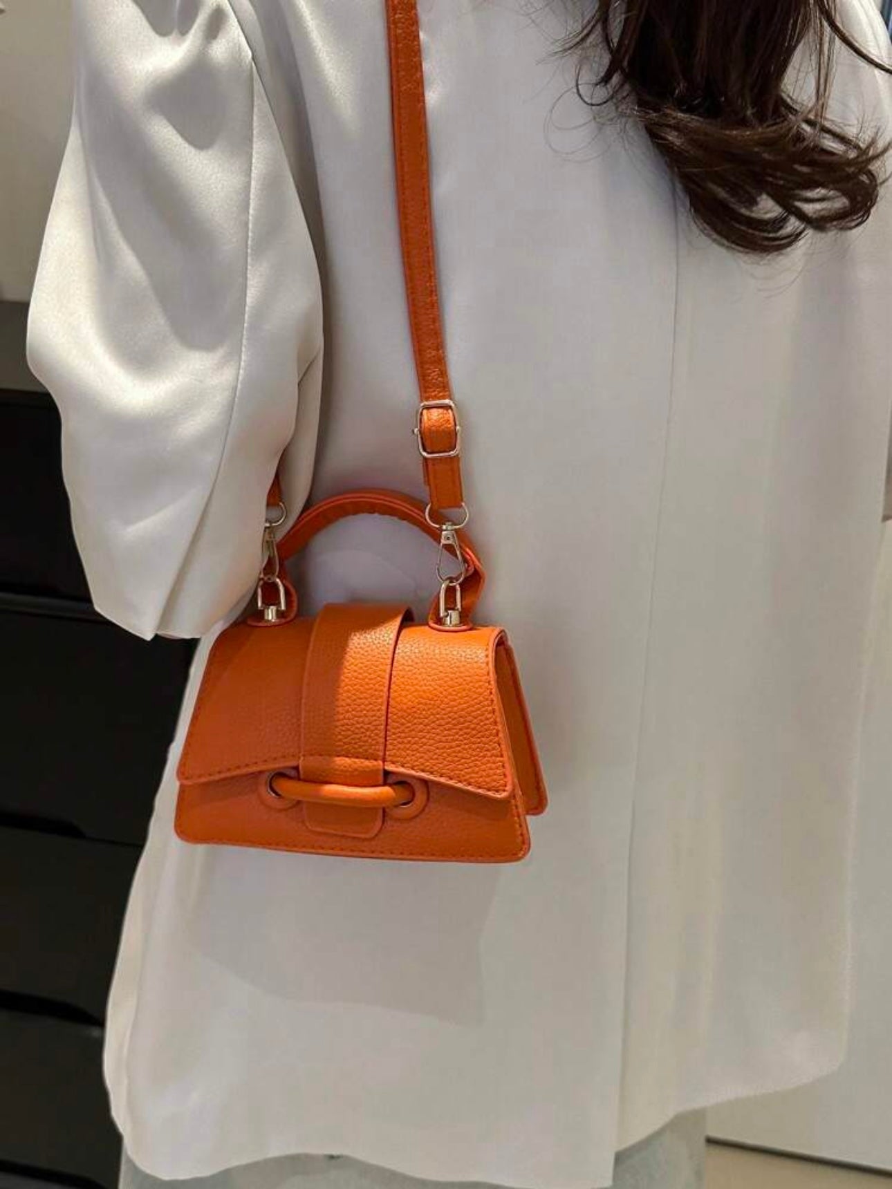Borsa Kelly Arancio - borsa donna - DivaModaMilano
