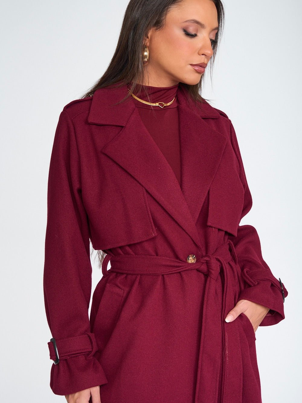 Cappotto Proud Wine - cappotto donna - DivaModaMilano