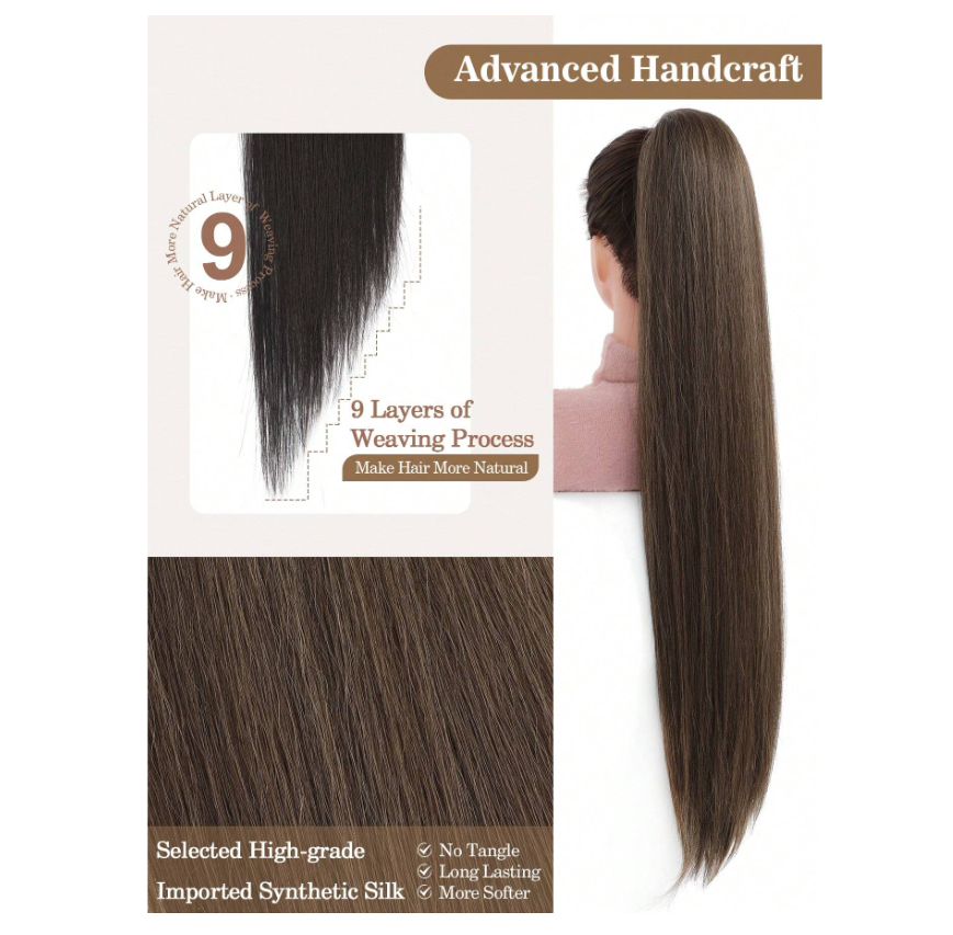 Extension Capelli Lisci Castani