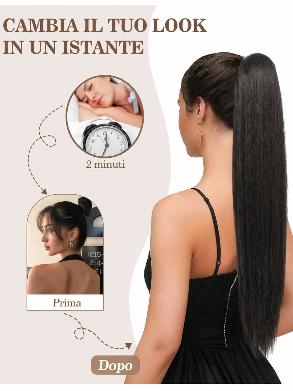 Extension Capelli Lisci Neri