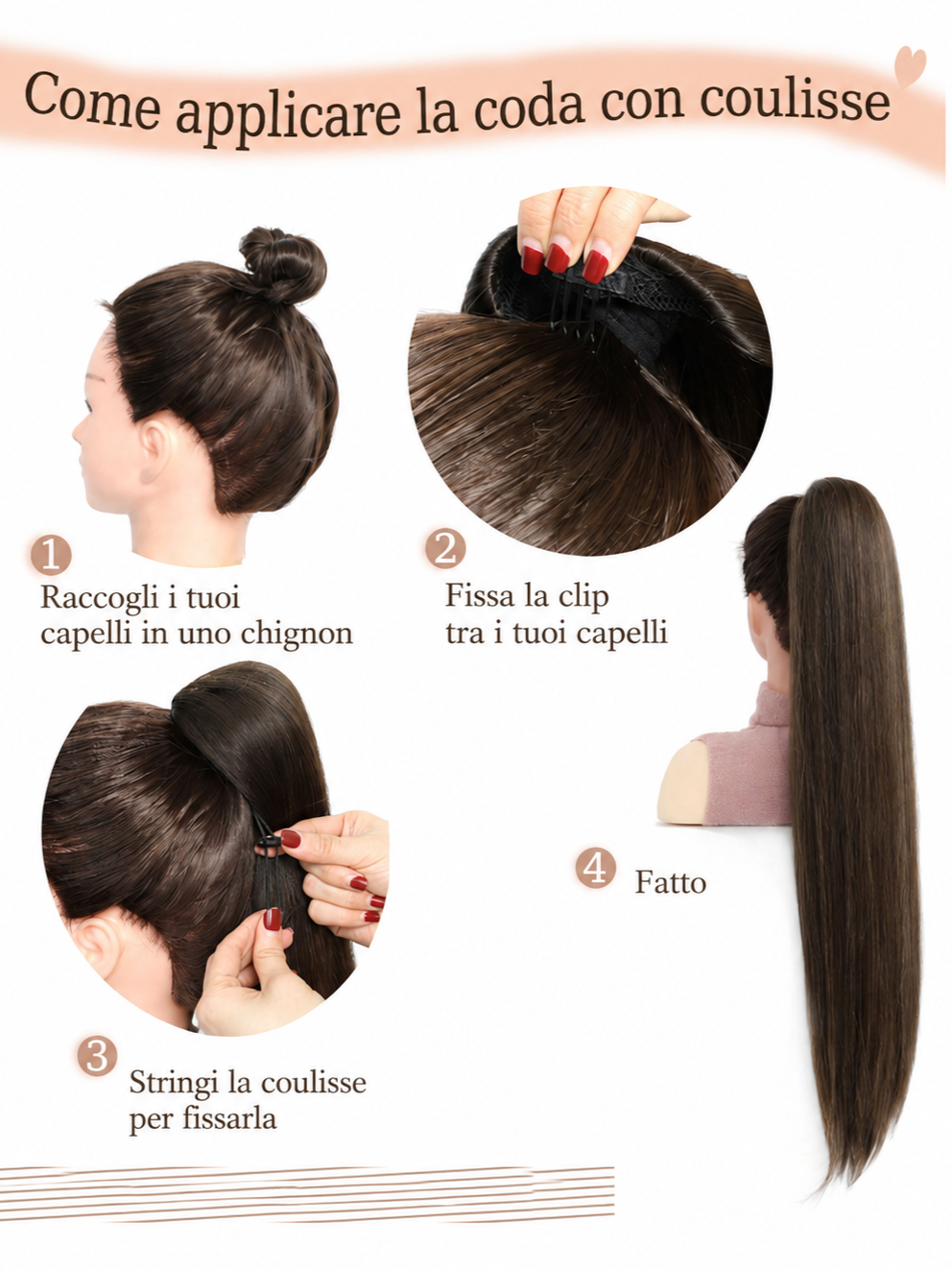 Extension Capelli Lisci Neri