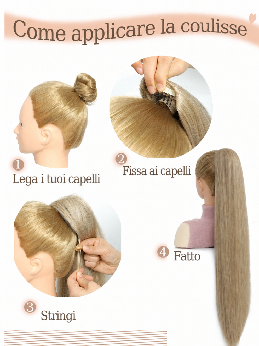 Extension Capelli Lisci Biondi