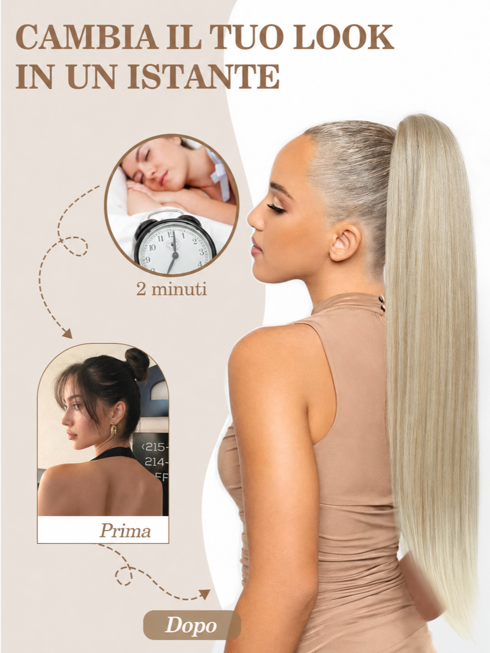 Extension Capelli Lisci Biondi