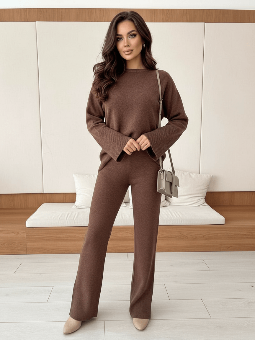 Coordinato Winter Brown - abito donna - DivaModaMilano
