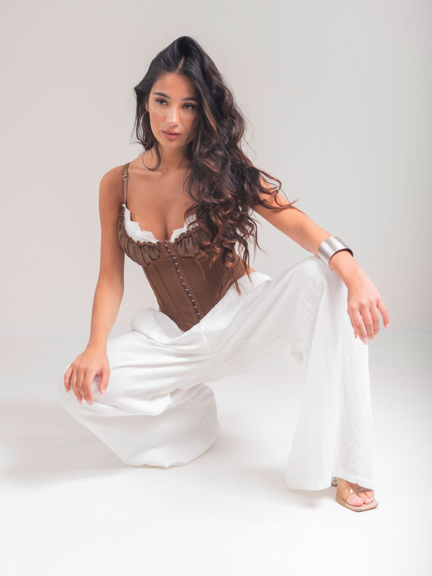 Corpetto Paris Brown - corpetto donna - DivaModaMilano