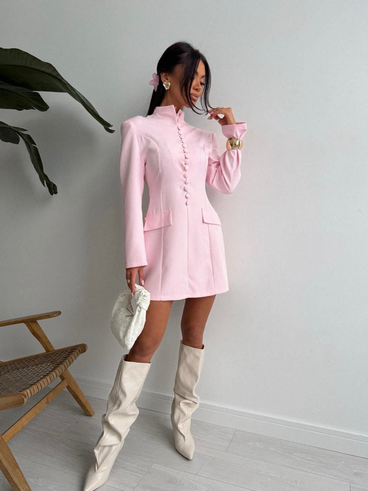 Abito Classic Pink, dettaglio del design