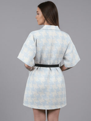 Abito Maxi Pied De Poule – dettaglio del design – DivaModaMilano