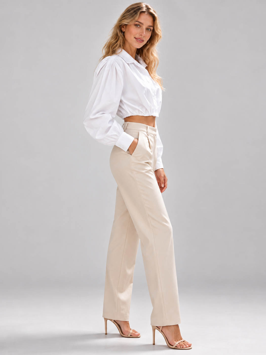 Camicia Balon White, dettaglio di tessuto e finiture