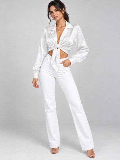 Camicia Florin White, camicia da donna