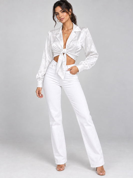 Camicia Florin White, camicia da donna