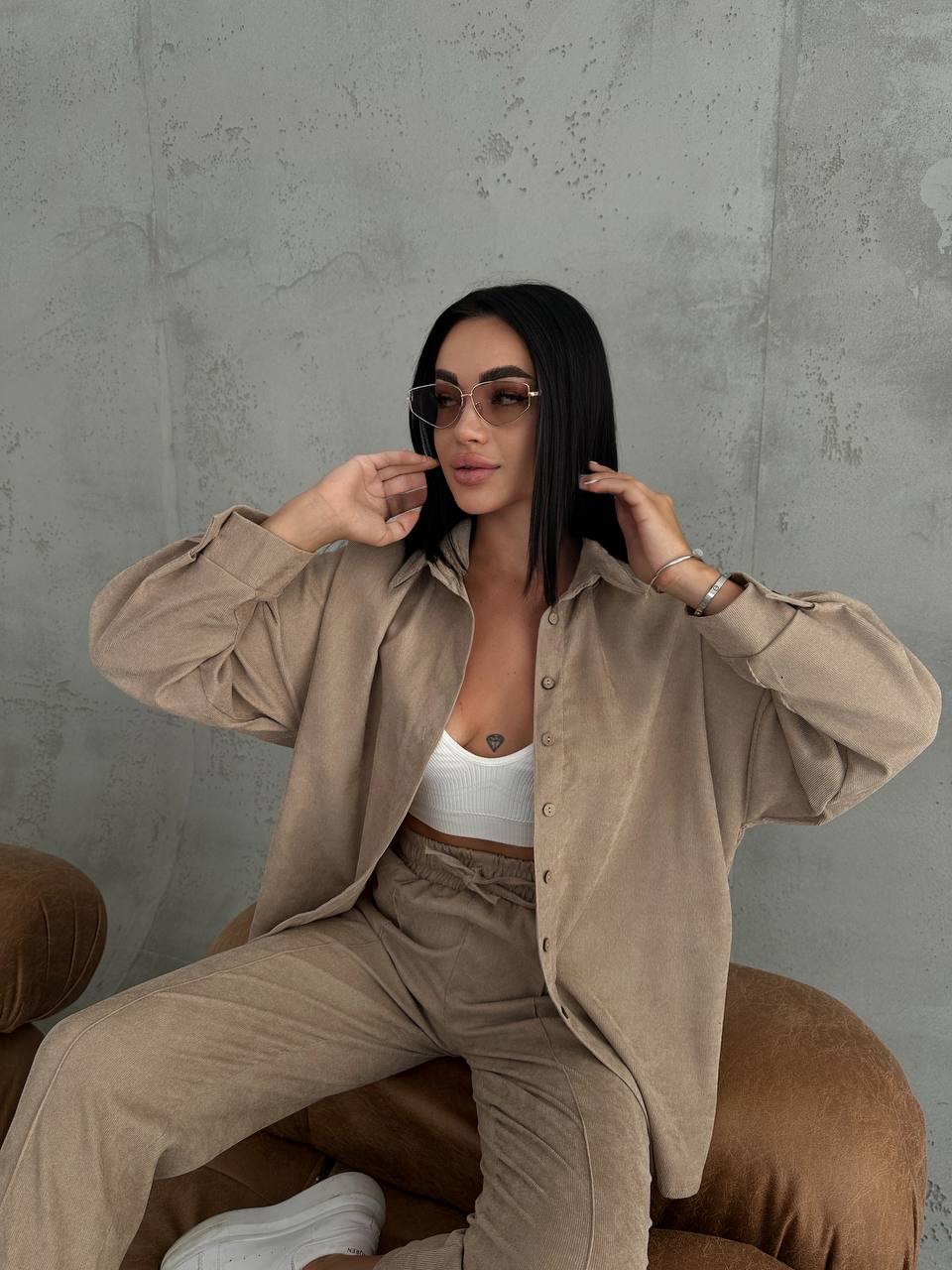Camicia Young Beige, camicia da donna