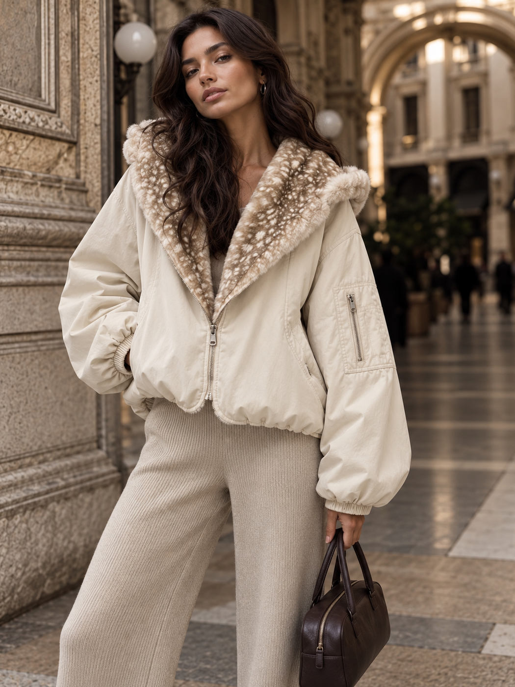 Cappotto Britney Beije, dettaglio del design