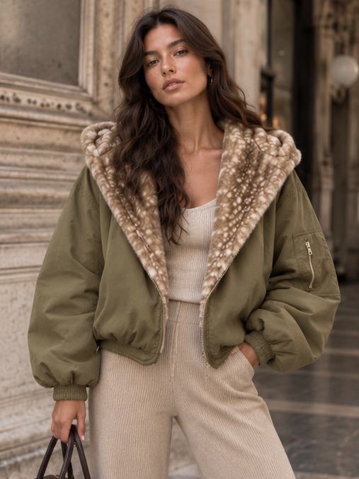 Cappotto Britney Green, cappotto da donna