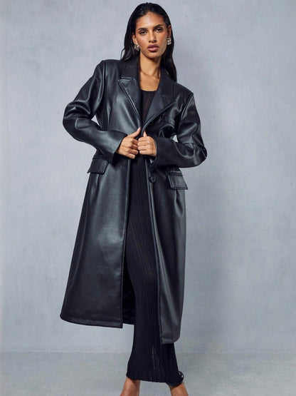 Cappotto Synce Black, cappotto da donna