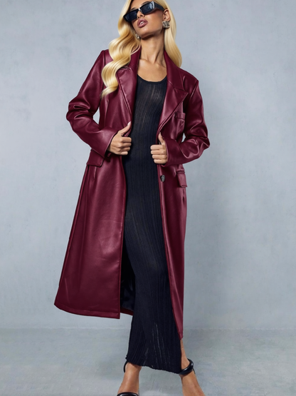 Cappotto Synce Wine, cappotto da donna