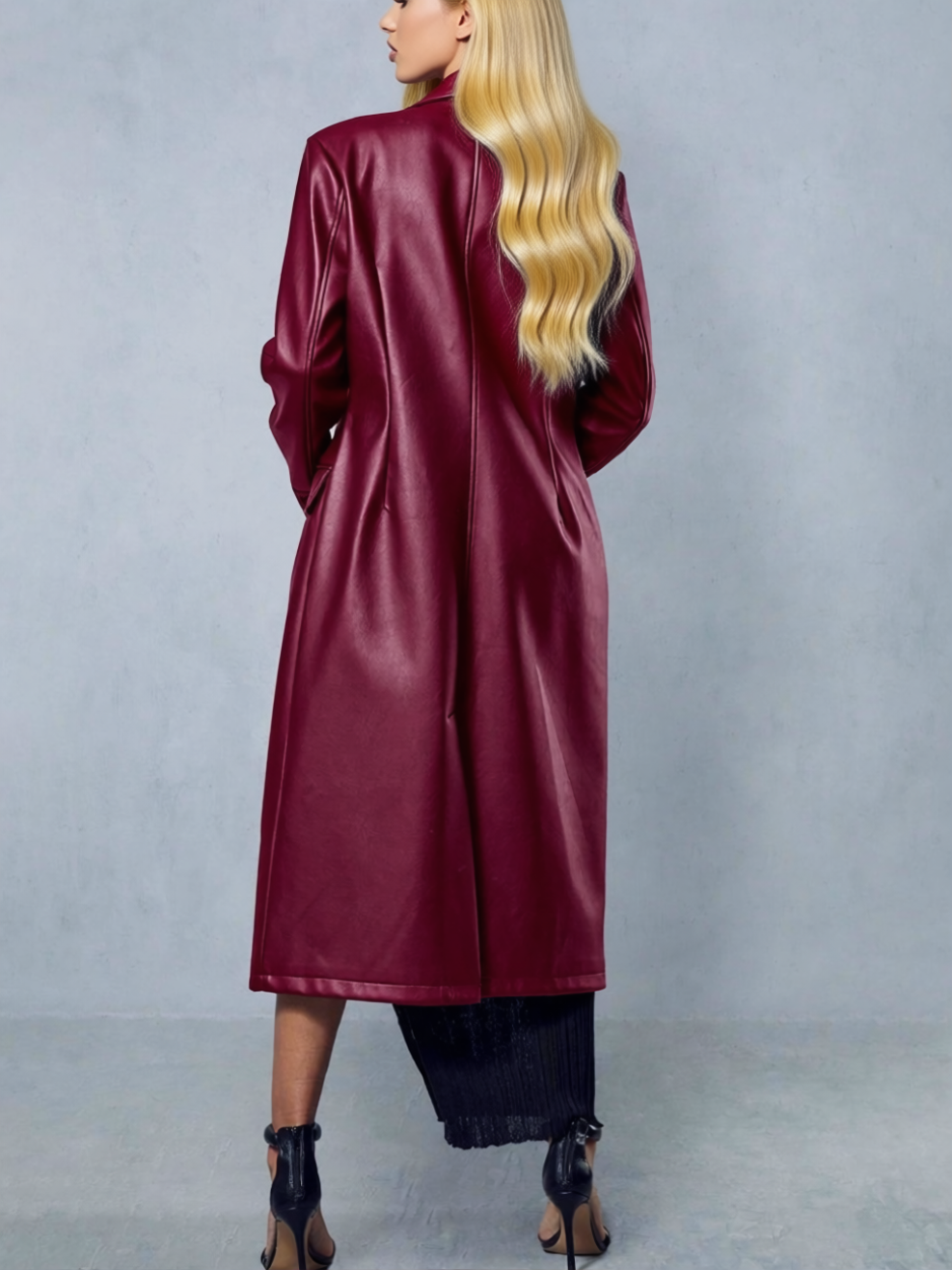 Cappotto Synce Wine, dettaglio del design