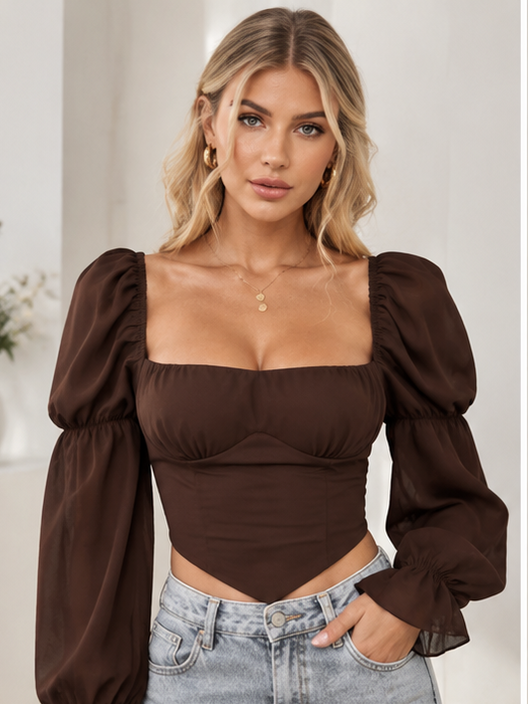 Maglia Manu Brown, top da donna