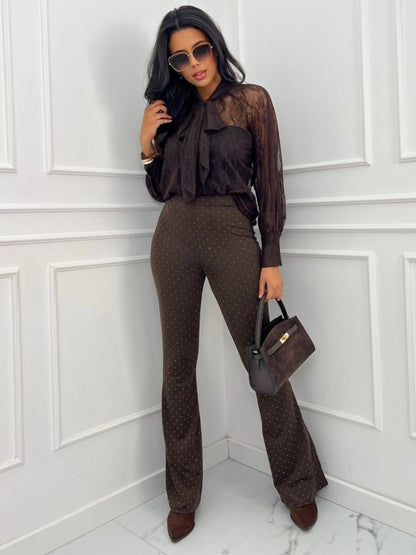 Pantalone Brill Brown – pantalone donna – DivaModaMilano