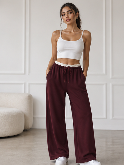 Pantalone Ilenia Wine, pantalone da donna