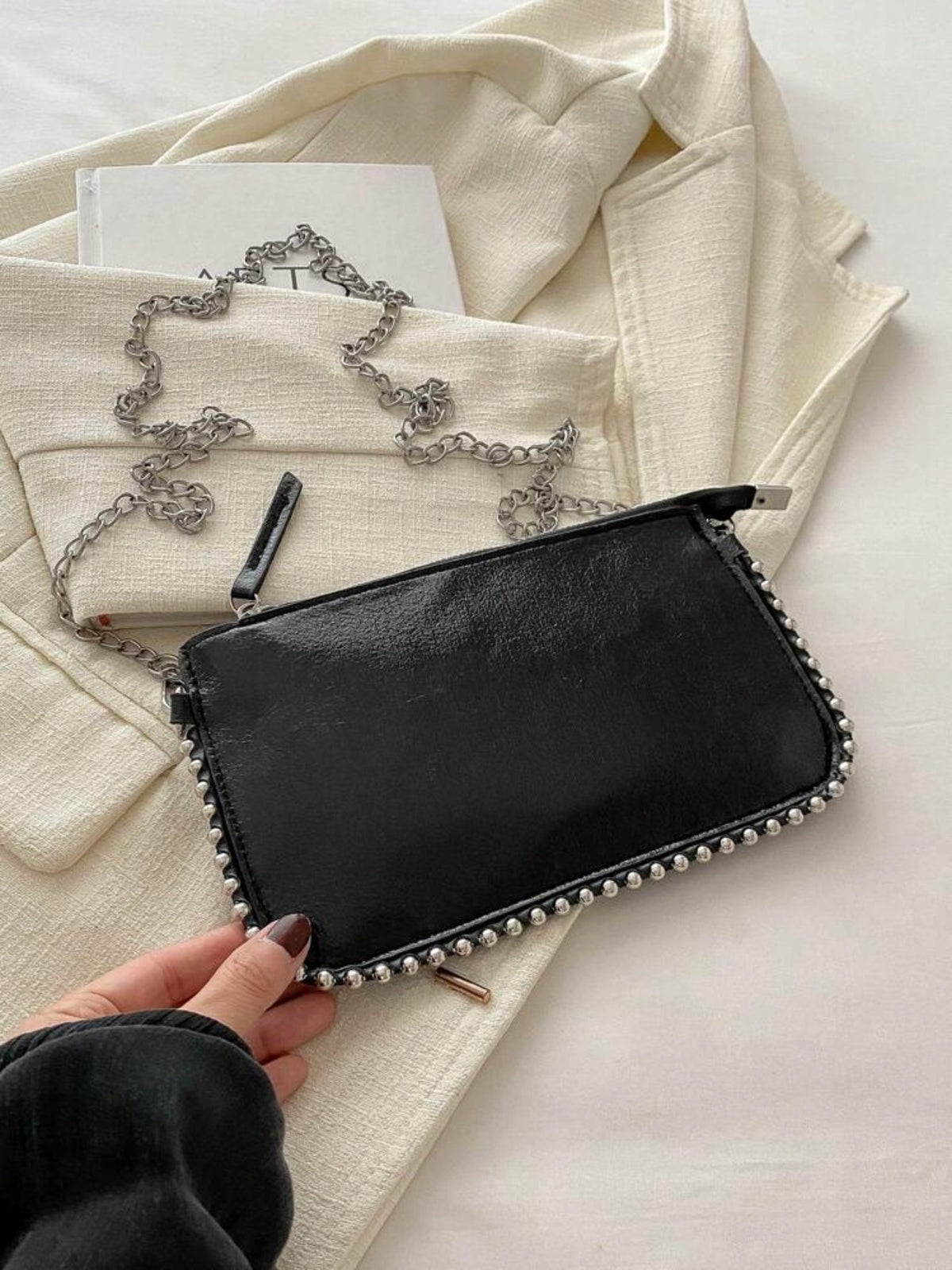 Pochette Stella Black – borsa donna – DivaModaMilano
