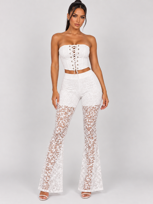 Set Fiore White, abito da donna