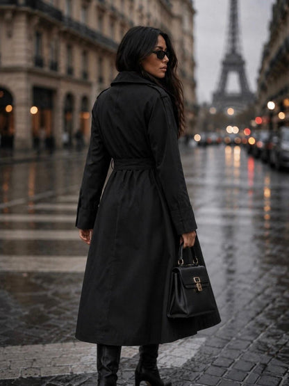 Trench Zaffiro Black, dettaglio del design