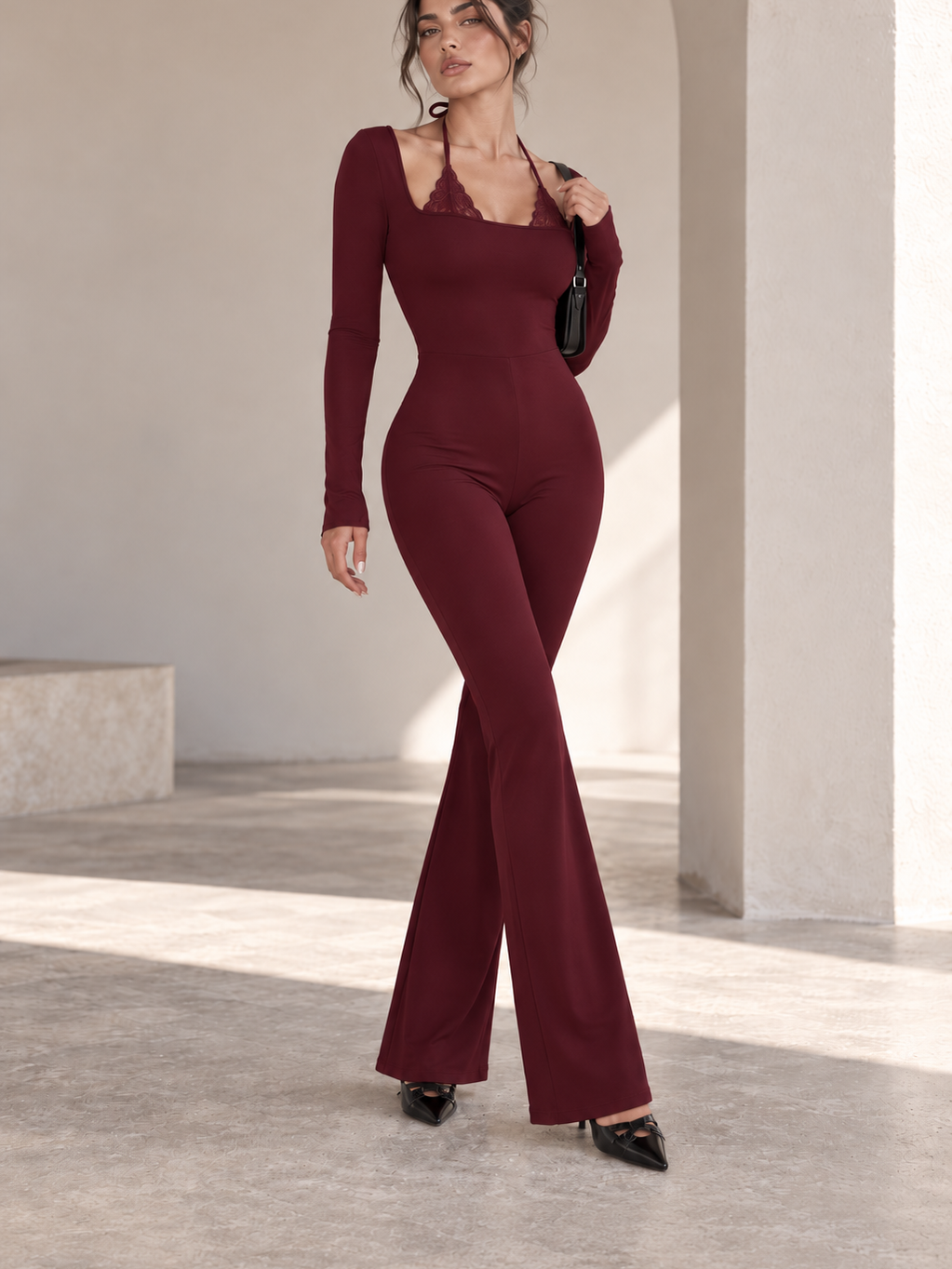 Tuta Margot Wine, dettaglio del design