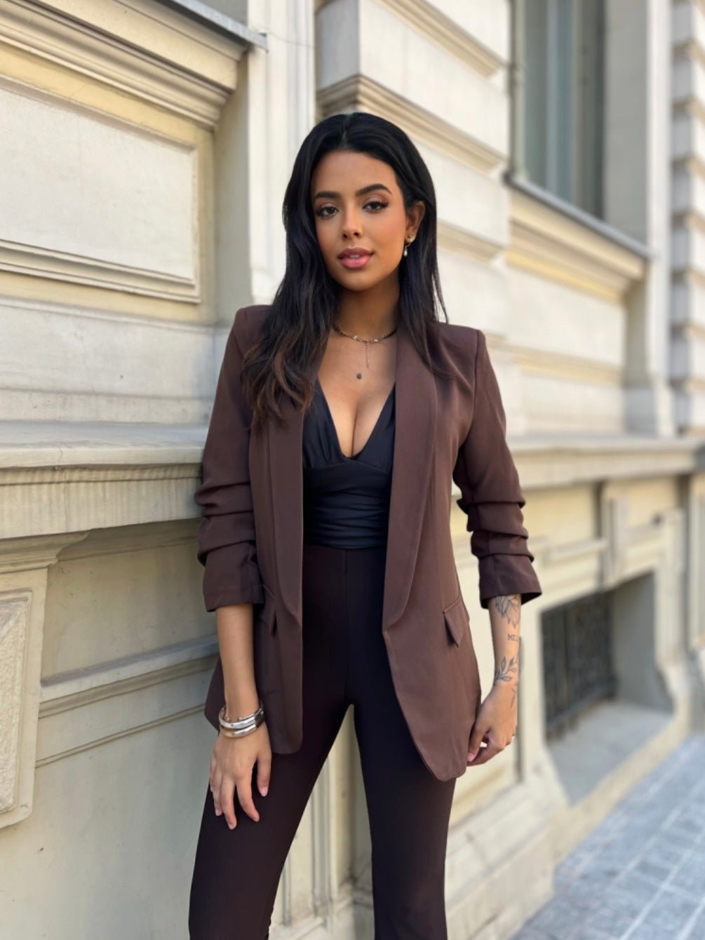 Giacca Basic Brown - giacca donna - DivaModaMilano