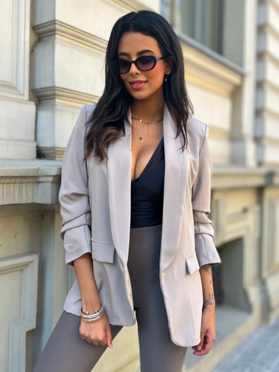 Giacca Basic Grigio Perla - giacca donna - DivaModaMilano