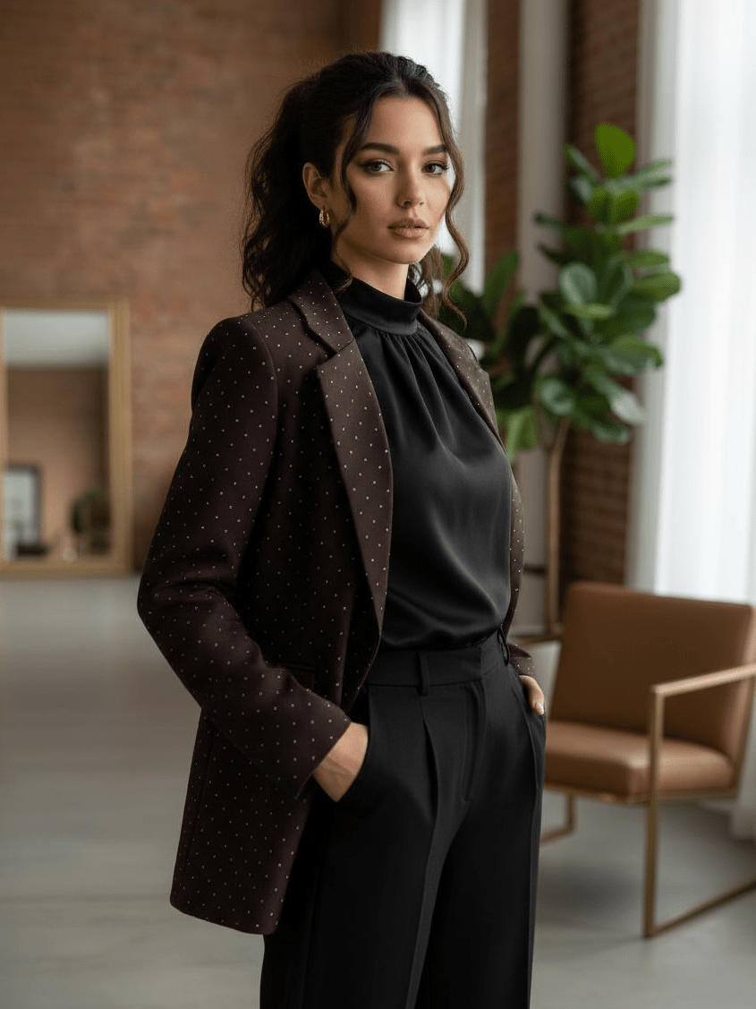 Giacca Brillantini Brown - giacca donna - DivaModaMilano