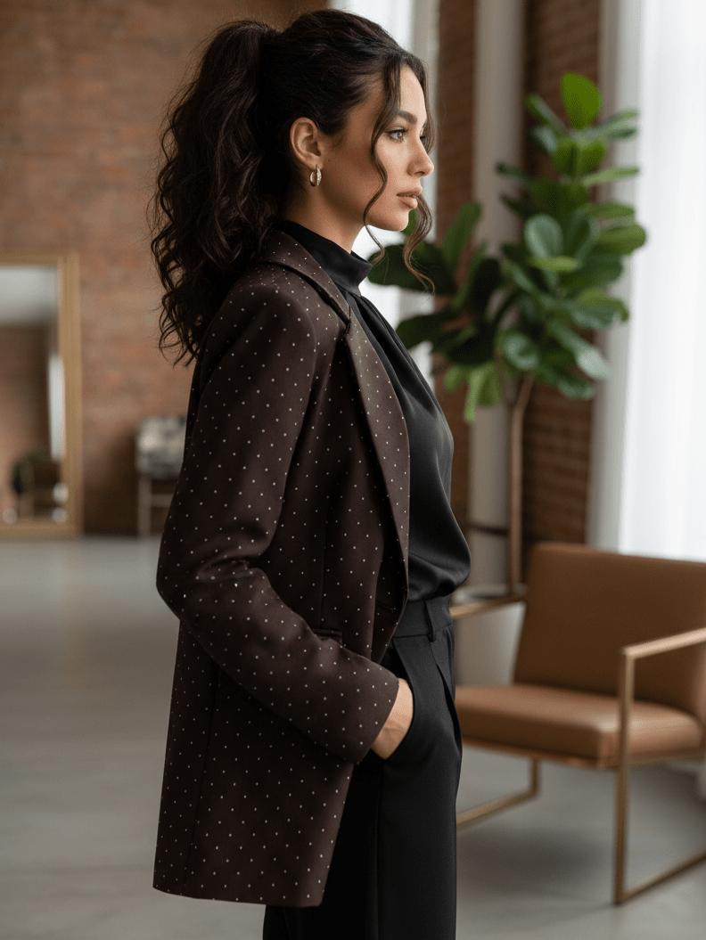 Giacca Brillantini Brown - giacca donna - DivaModaMilano