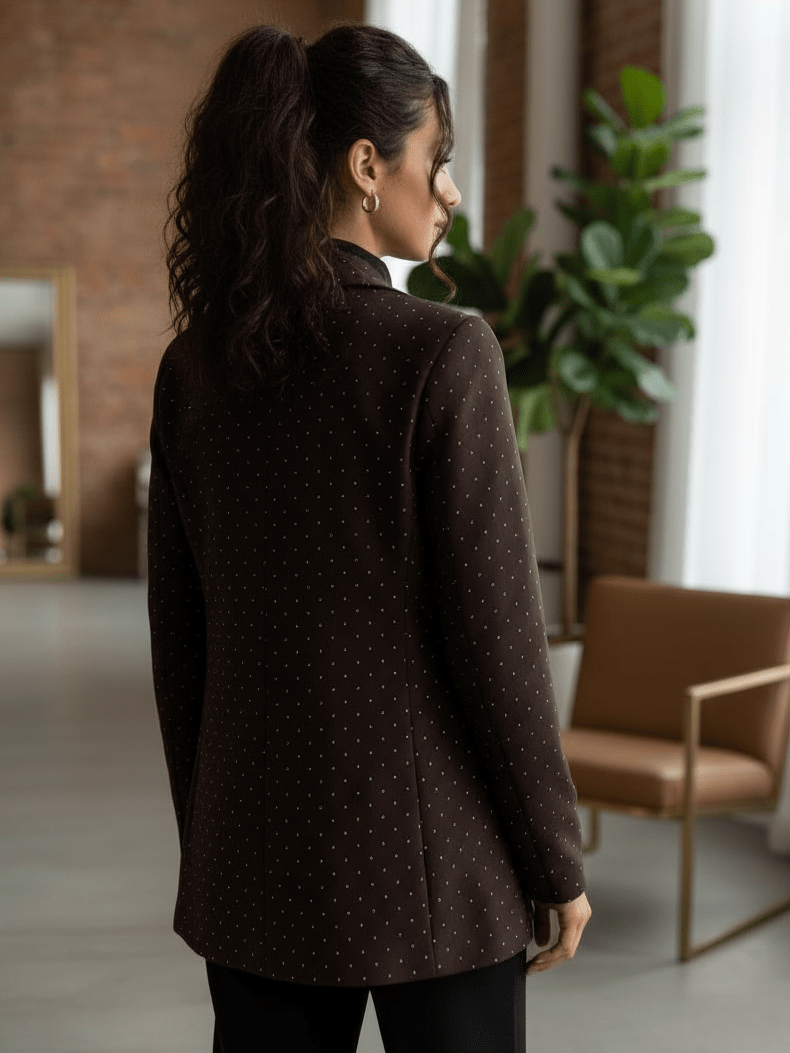 Giacca Brillantini Brown - giacca donna - DivaModaMilano