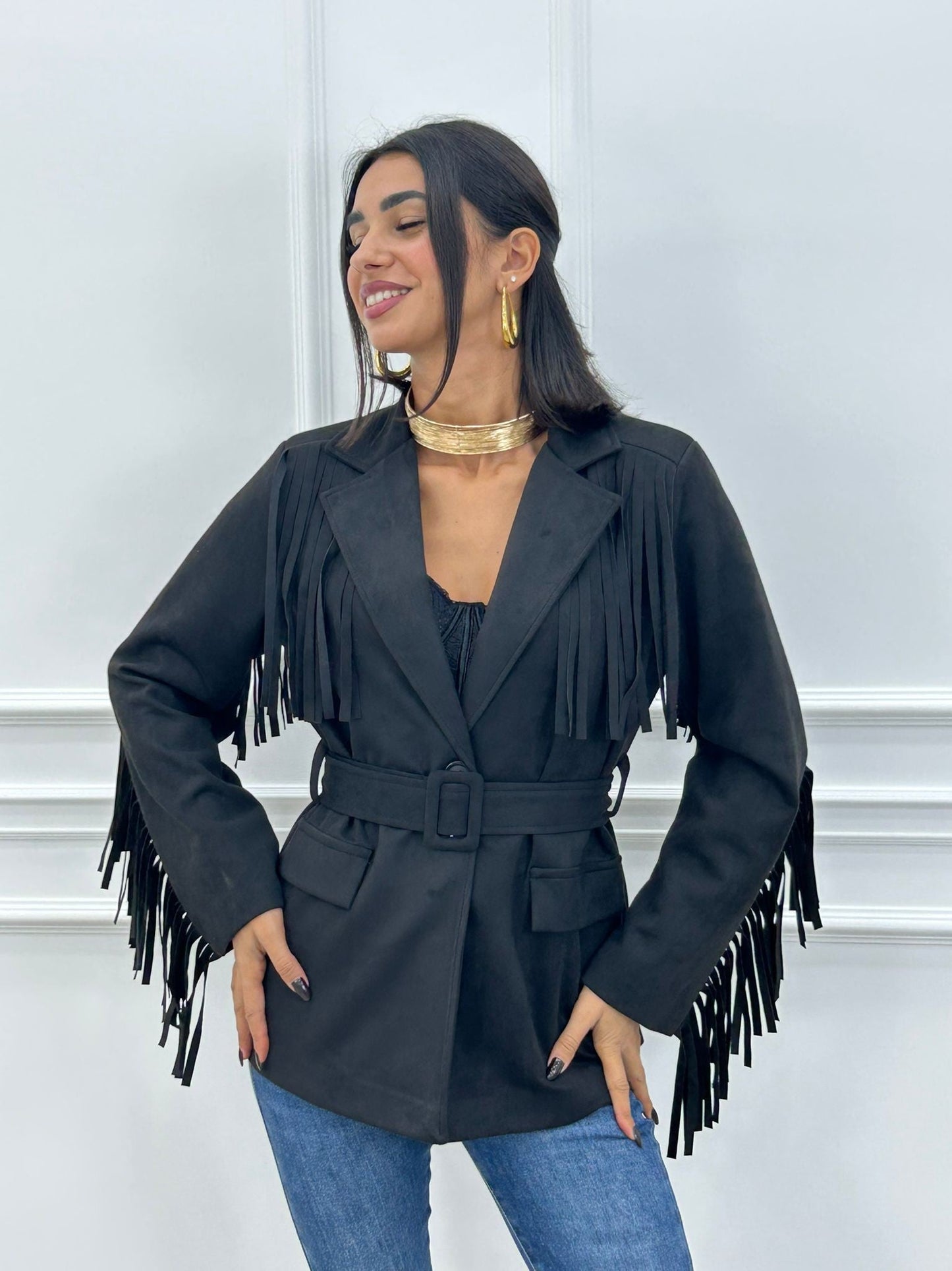 Giacca Texas Black - cappotto donna - DivaModaMilano