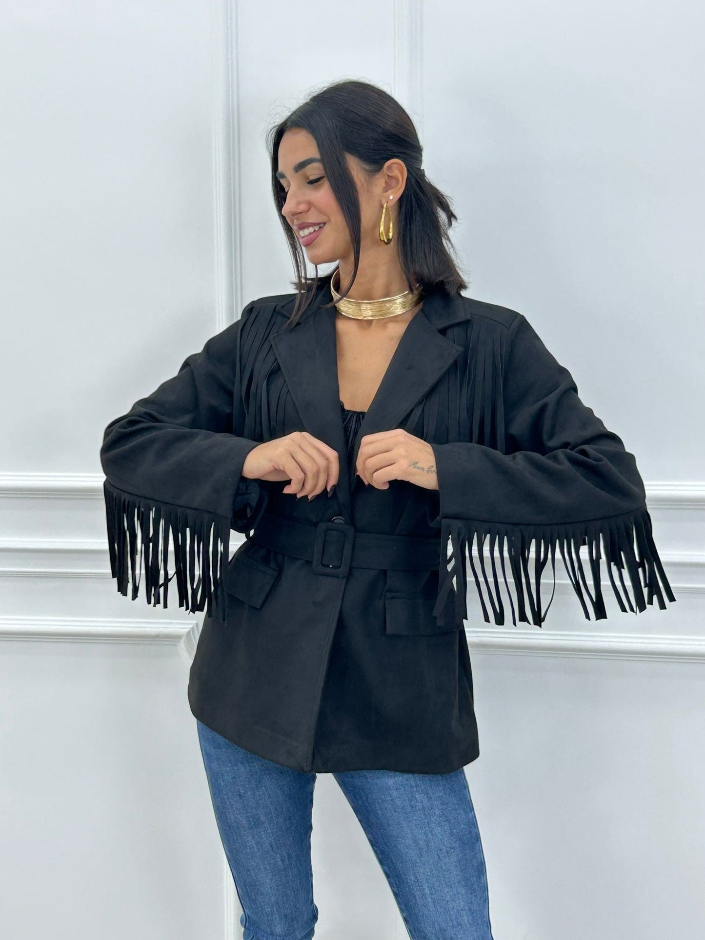 Giacca Texas Black - cappotto donna - DivaModaMilano