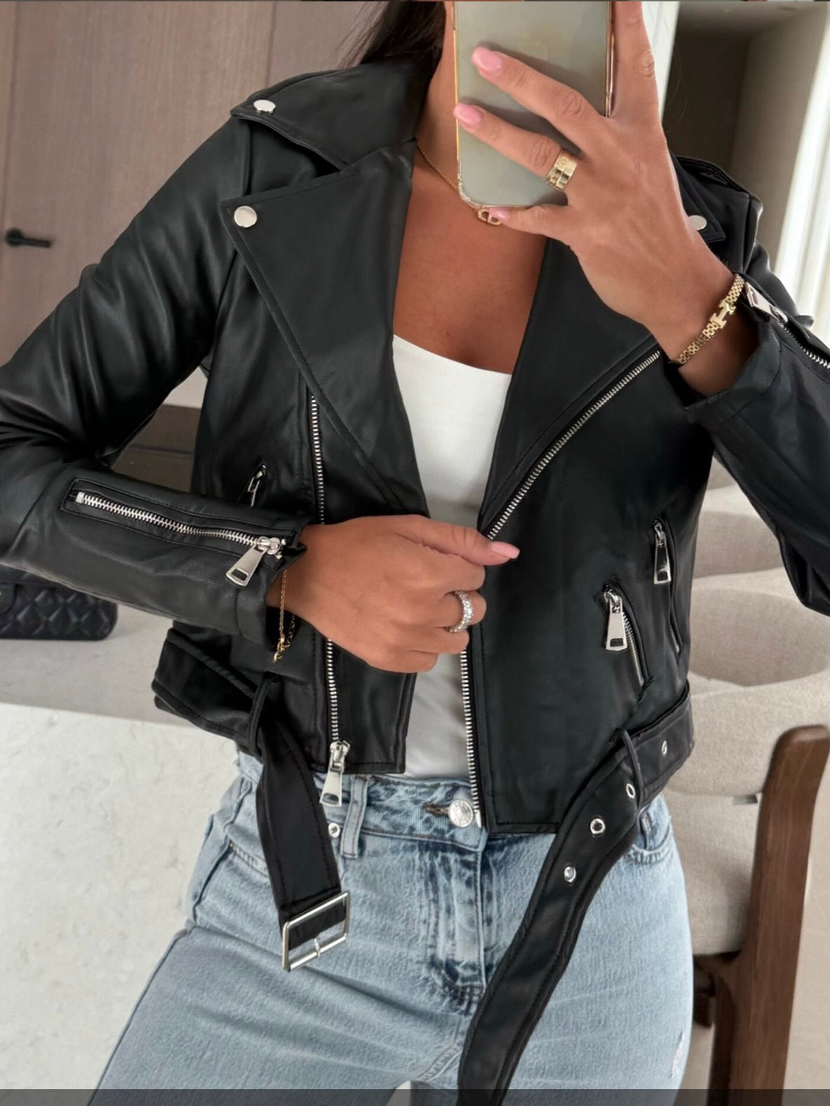 Giubbotto Chiodo - cappotto donna - DivaModaMilano