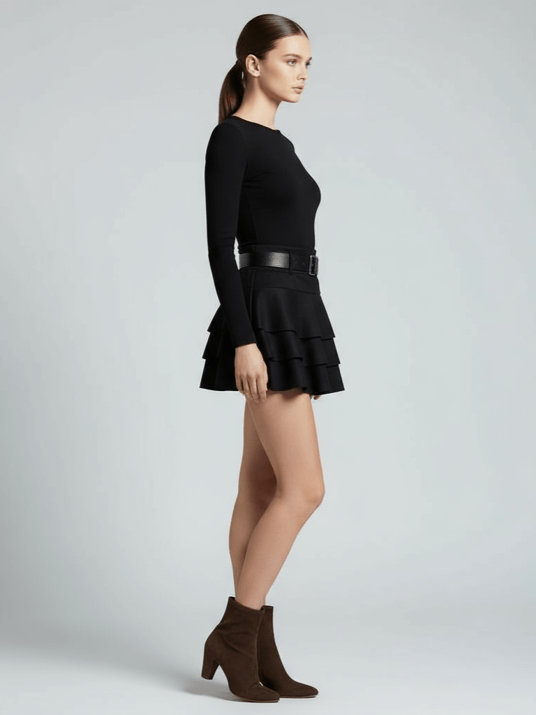 Gonna Fine Black - gonna donna - DivaModaMilano