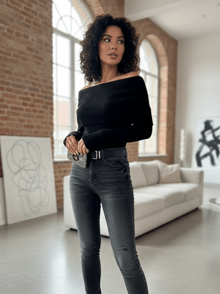 Maglia Boat Black - corpetto donna - DivaModaMilano