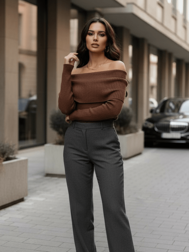 Maglia Boat Brown - corpetto donna - DivaModaMilano